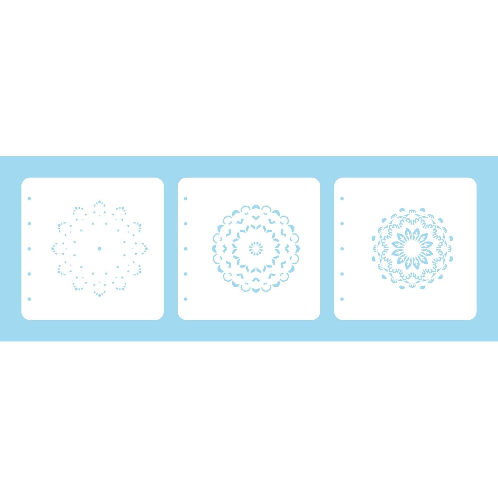 Le choix de Nellie • ensemble de 3 pochoirs combinés en couches, mandala-1