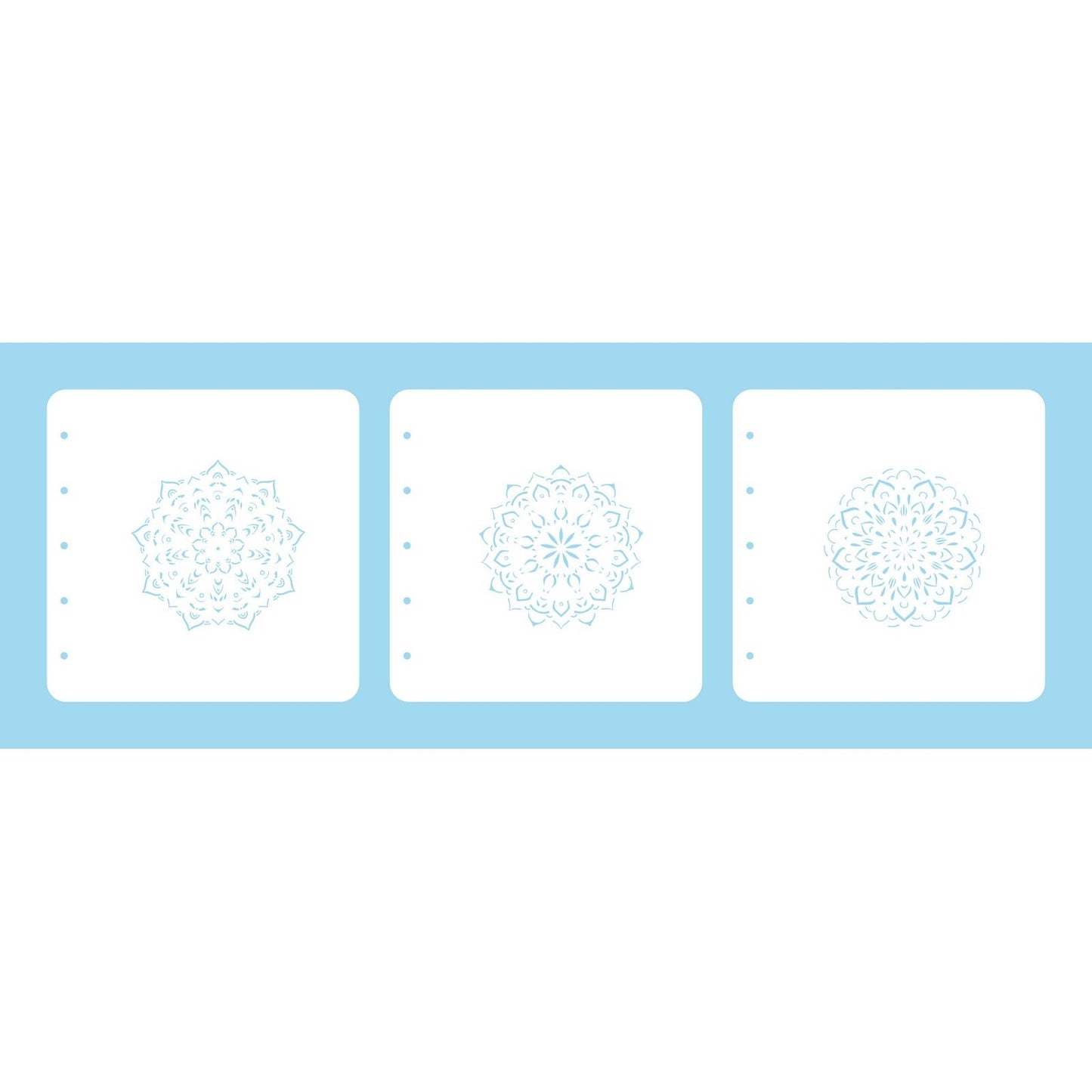 Le choix de Nellie • Ensemble de pochoirs combinés en couches mandala-3 3 pièces