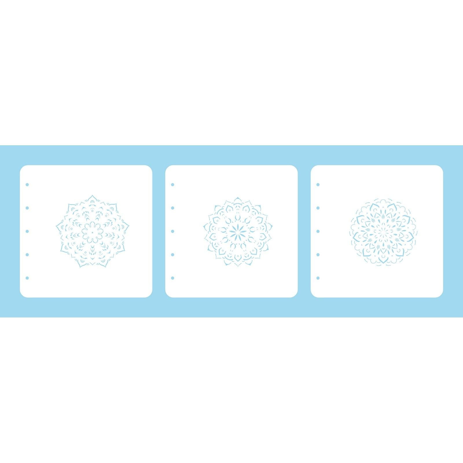 Le choix de Nellie • Ensemble de pochoirs combinés en couches mandala-3 3 pièces