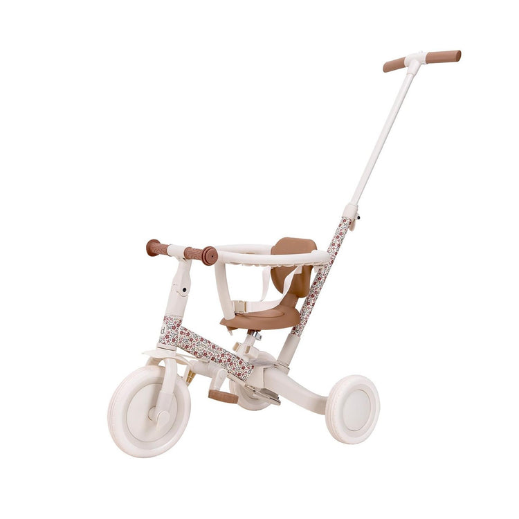 Little Dutch - Tricycle 4 en 1 avec barre de poussée - fleur ensoleillée
