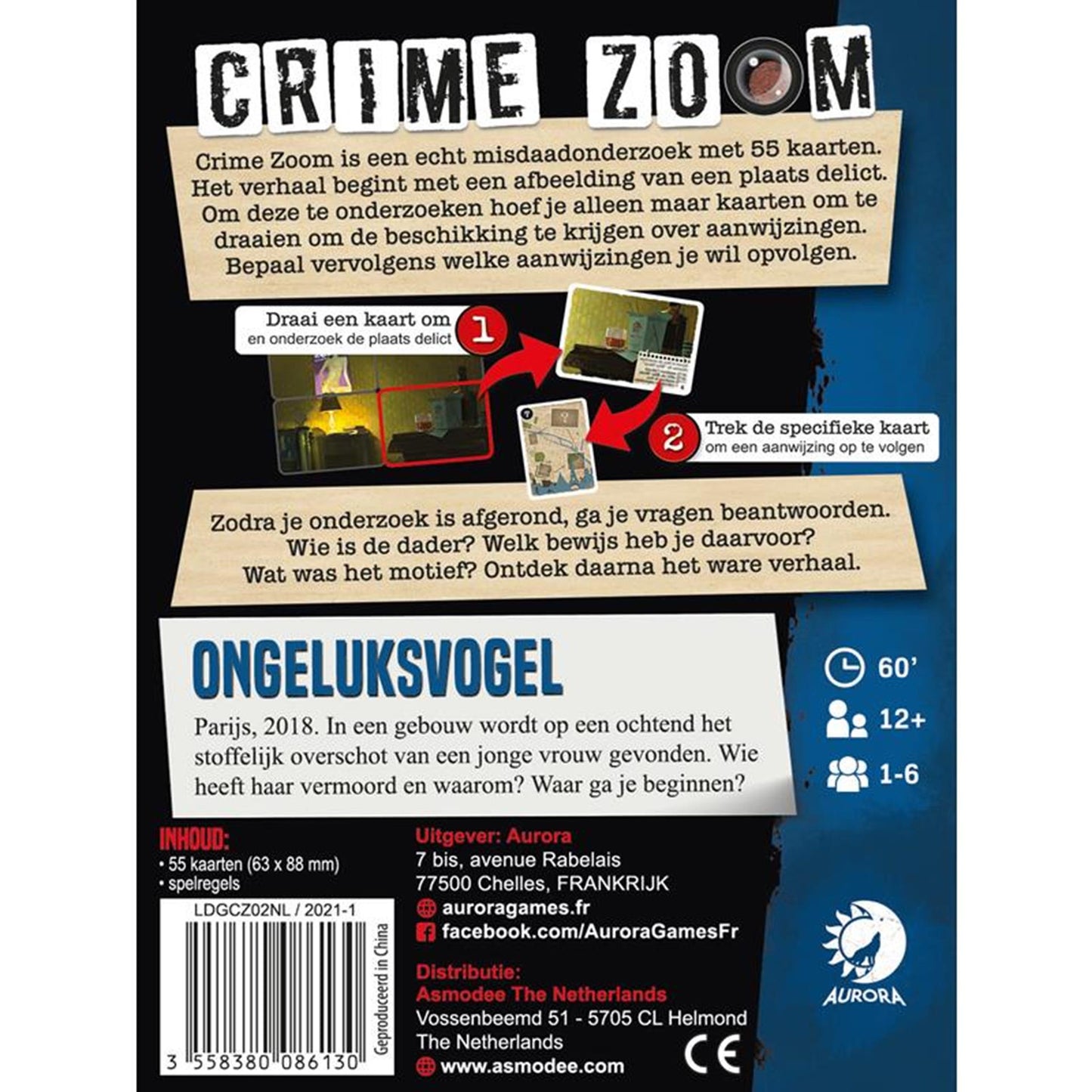 ASMODEE Crime Case 2 Livre résultant