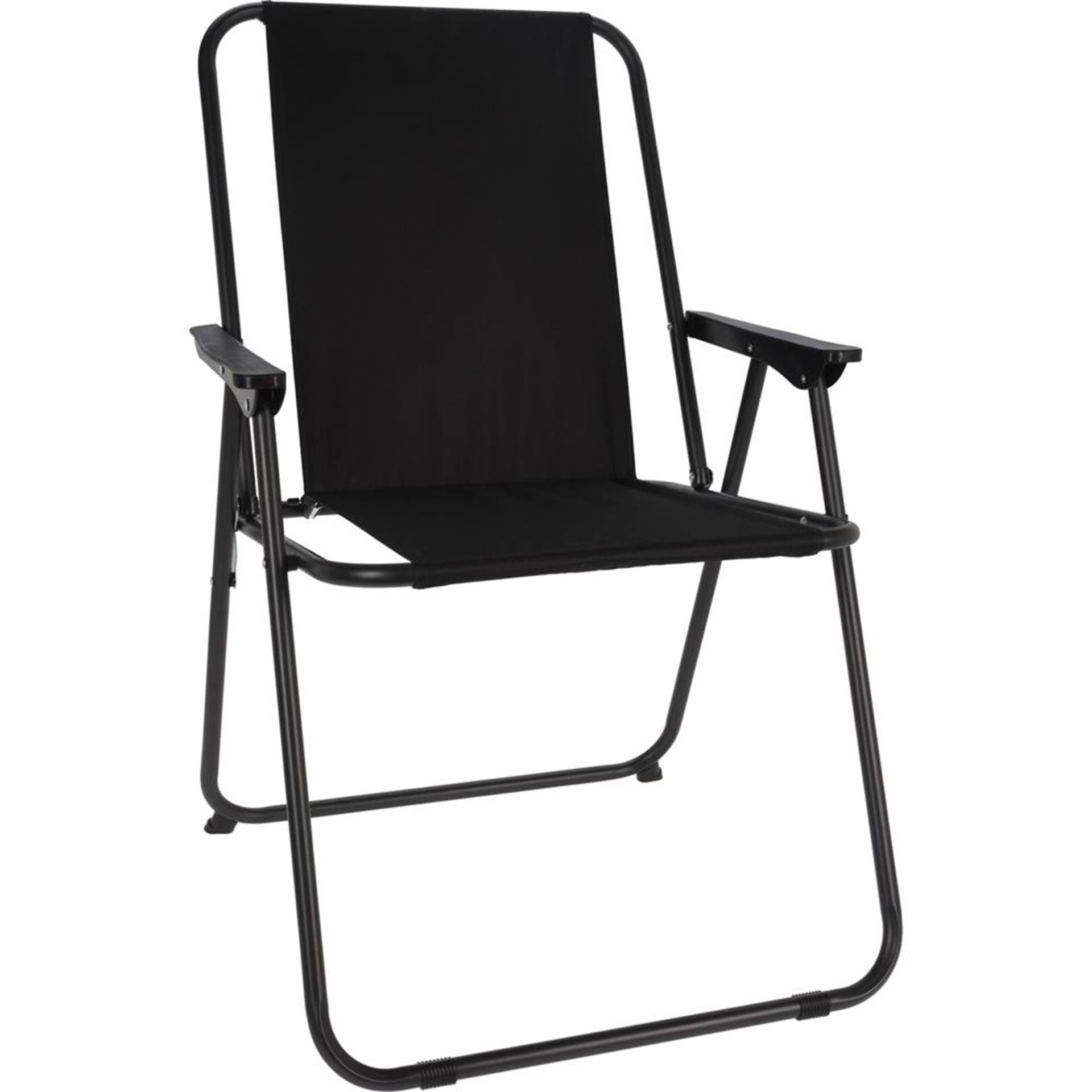 Chaise pliante Redcliffs 57x48x42 cm noire