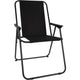 Chaise pliante Redcliffs 57x48x42 cm noire