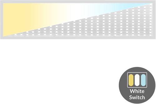 Panneau rétroéclairé LED blanc 120x30cm 36w 4500lm tri-blanc - 5016210