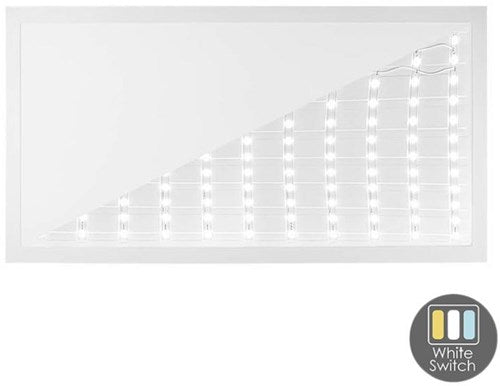 Panneau rétroéclairé LED blanc 120x60cm 50w 5000lm tri-blanc - 5016100