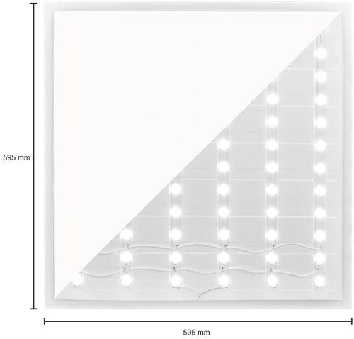 Panneau rétroéclairé LED blanc 60x60cm 36w 4000k 4500lm - 5016221