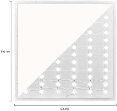 Enzo Panneau rétroéclairé LED blanc 60x60cm 36w 4500lm tri-blanc - 5016200
