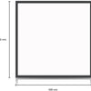 Panneau rétroéclairé LED noir 60x60cm 30w 4050lm tri-blanc - 5016250