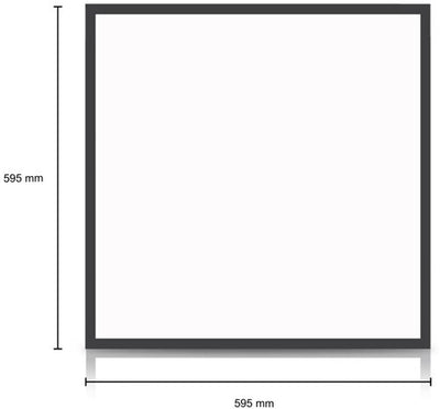 Panneau rétroéclairé LED noir 60x60cm 30w 4050lm tri-blanc - 5016250