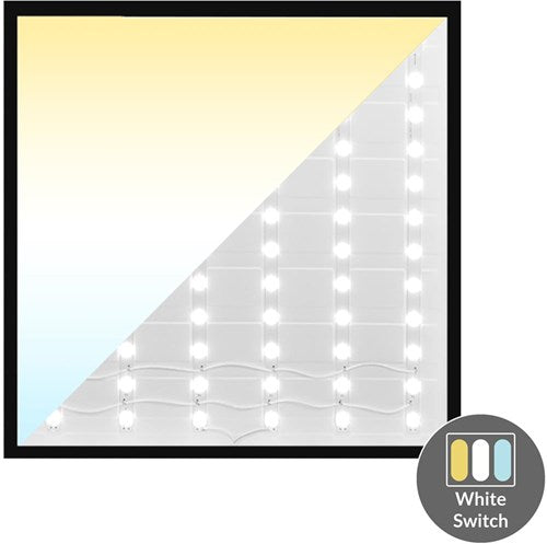 Panneau rétroéclairé LED noir 60x60cm 30w 4050lm tri-blanc - 5016250