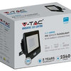Lampe de chantier à LED | 30w | 6500 000 | IP65 | avec capteur | corps noir
