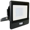 Lampe de chantier à LED | 30w | 6500 000 | IP65 | avec capteur | corps noir