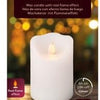 Bougie scintillante LED 7x9cm blanche - 5509400