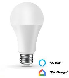 LED verre 10w e27 a60 rgb-cct wifi intelligent - 9401325