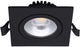 Spot encastrable LED 6w 2700k 85mm 60° carré orientable noir - led4615