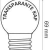Lampe boule LED E27 blanc extra chaud mat 1W - LED0148