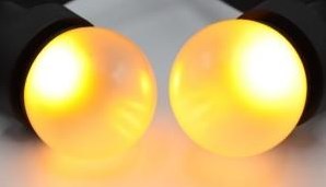 Lampe boule LED E27 blanc extra chaud mat 1W - LED0148