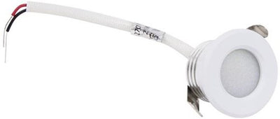 Mini spot encastrable LED 1,5w 2700k 37mm 60° rond fixe blanc - led4630