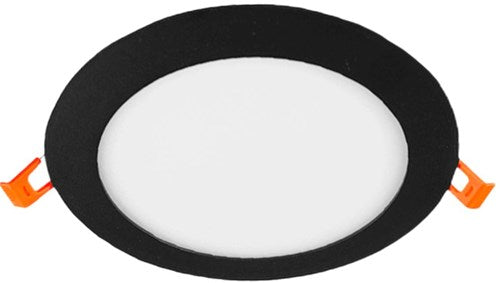 Downlight à panneau LED 12w 4000k incl. driver noir - led2632