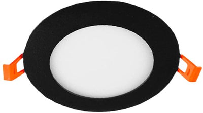 Downlight à panneau LED 6w 3000k incl. driver noir - led2610