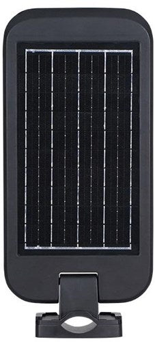 Lampadaire solaire LED 14w 6000k noir + interrupteur crépusculaire - 5014122