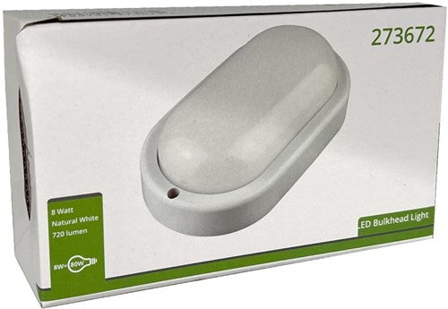 Applique LED 8w cloison ovale blanc 4000k - 5082100