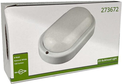 Applique LED 8w cloison ovale blanc 4000k - 5082100
