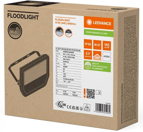 Lampe de chantier Ledvance LED 50w 4000k noir - 5017531