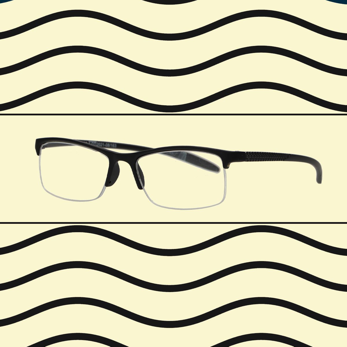 Spectre Spectrum Lunettes de lecture noire Rectangulaire Half Randloos 3.50