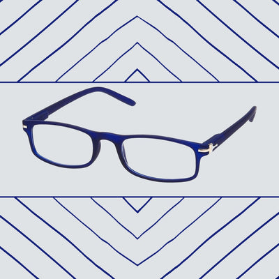 Spectre Spectrum Lunettes de lecture Mat Bleu Rectangulaire 1.00
