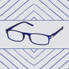 Spectre Spectrum Lunettes de lecture Mat Bleu Rectangulaire 1.50