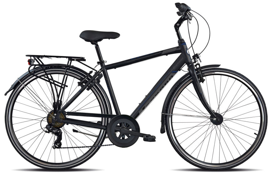 Legnano Cambridge 28 pouces 54 cm hommes 7V Brakes V Mattzwart Gray