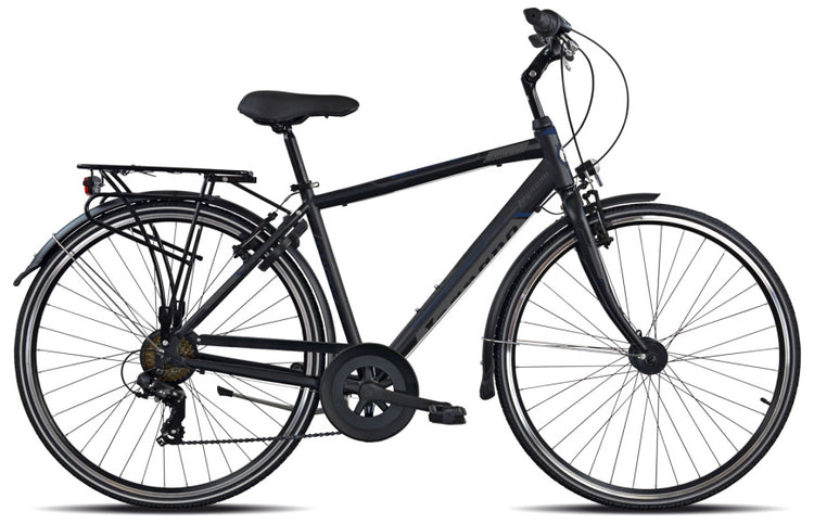 Legnano Cambridge 28 pouces 54 cm hommes 7V Brakes V Mattzwart Gray