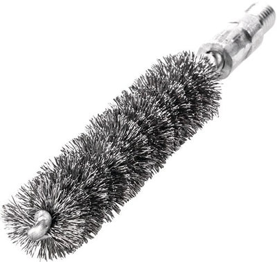 Brosse à tuyaux Lessmann | longueur 115 mm d. 16mm | fil d'acier ondulé | longueur de dépôt 80 mm | 1 pièce - 500316 500316a