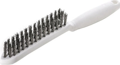 Brosse métallique Lessmann | longueur 285 mm | Fil ondulé en acier inoxydable de 0,35 mm | 3 rangées | 1 pièce - 185431 185431