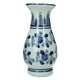 Vase Kersten faïence bleu blanc 8x8xh15