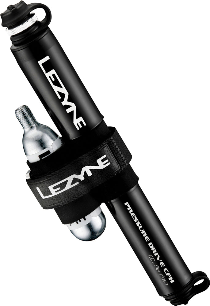 Mini pompe Lezyne CNC à entraînement par pression cfh noir - brillant