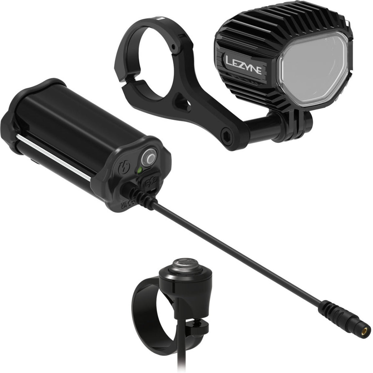 Lezyne super hb stvzo p1350+ kit d'éclairage chargé