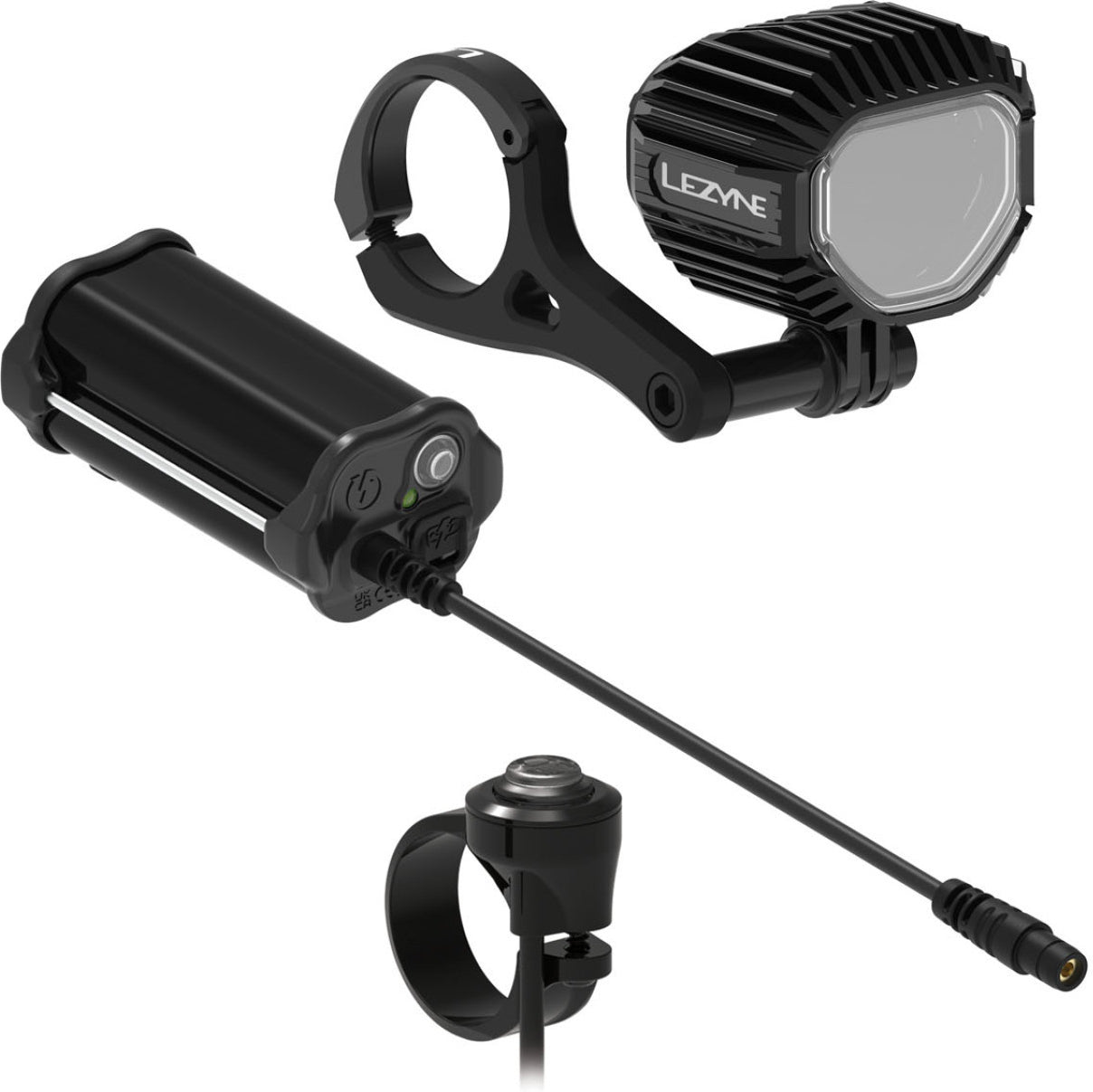 Lezyne super hb stvzo p1350+ kit d'éclairage chargé