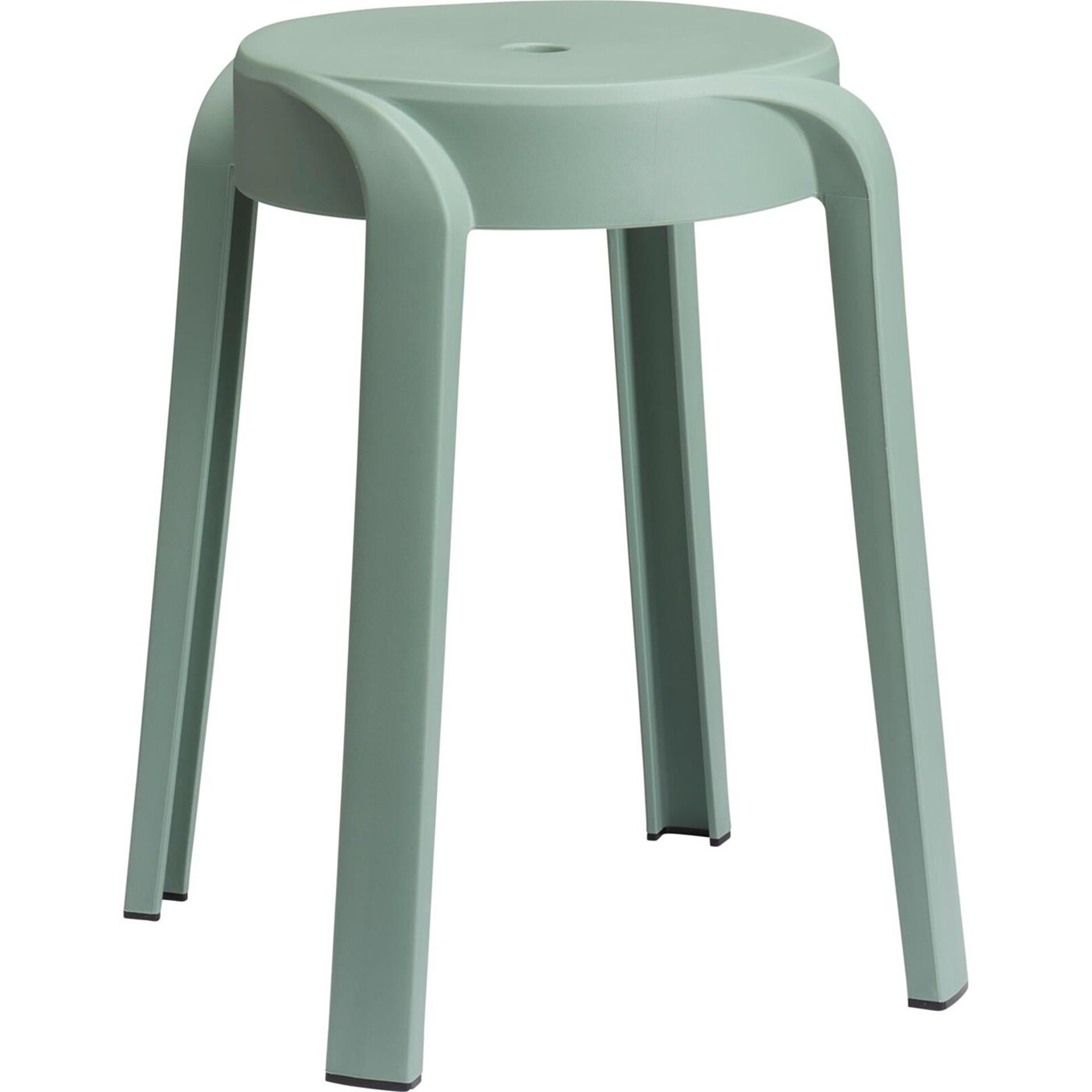Tabouret de décoration empilable vert clair