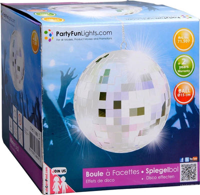 Kotronic Party Fun Mirror Ball 15 cm de taille sur la chaîne