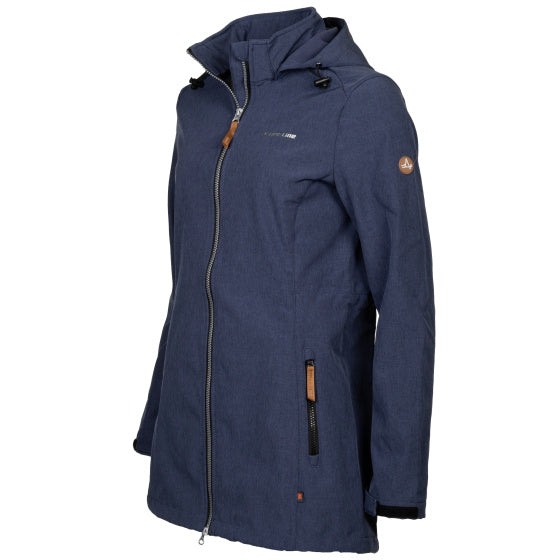 Ligne de vie Kya Softshell Parka Ladies Blue Dark Taille 4xl