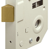 Lips 2084 1 serrure à barillet | dm50mm | plaque frontale en acier peint 20x127mm arrondie | Dr 1+3 2+4 - 7225013
