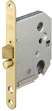 Serrure de porte Lips 2135 | dm55mm | pc57mm | plaque frontale laiton 18x153mm arrondie | gâche spt2131s | Dr 1+3 2+4 - a000325617 - afbeelding 1