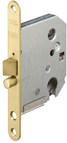 Serrure de porte Lips 2135 | dm55mm | pc57mm | plaque frontale laiton 18x153mm arrondie | gâche spt2131s | Dr 1+3 2+4 - a000325617
