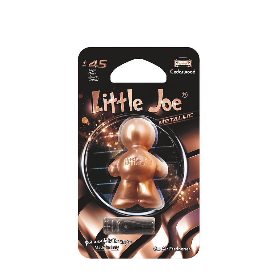 Désodorisant pour voiture Little Joe bois de cèdre métallisé