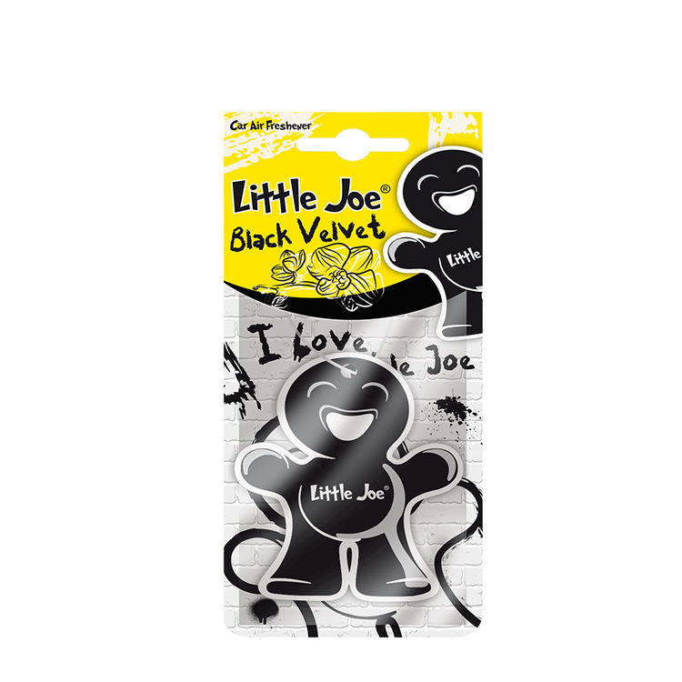 Désodorisant pour voiture Little Joe en papier velours noir