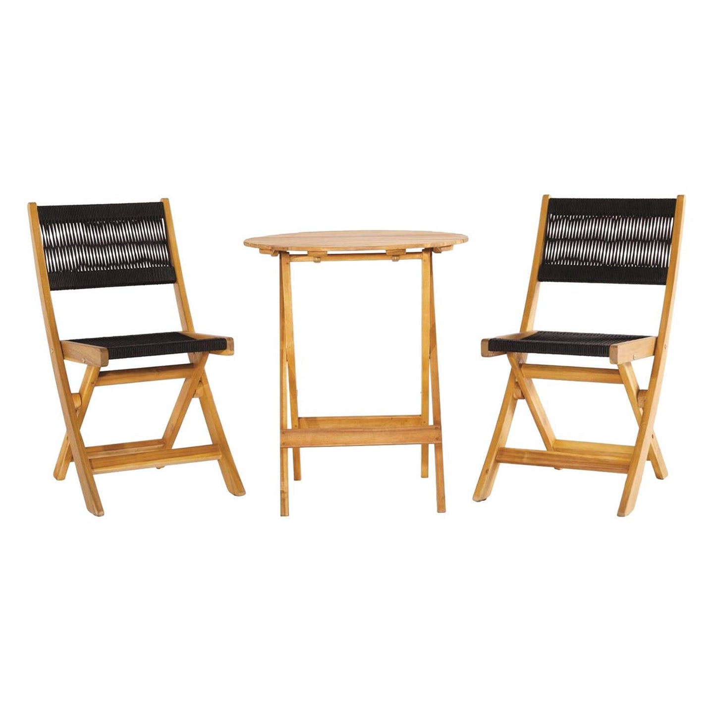 Ensemble bistro Sens-line lanzarote en bois d'acacia