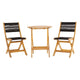 Ensemble bistro Sens-line lanzarote en bois d'acacia
