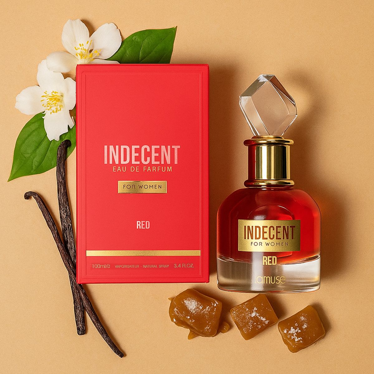 Lamusê lamuse eau de parfum rouge indécent pour femme 100ml